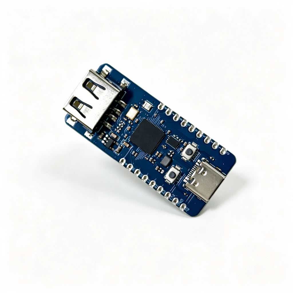 RP2350A Microcontroller Development Board TYPE C Power Supply With USB A Port Half Hole Design W25Q16 Flash Full GPIO Breakout