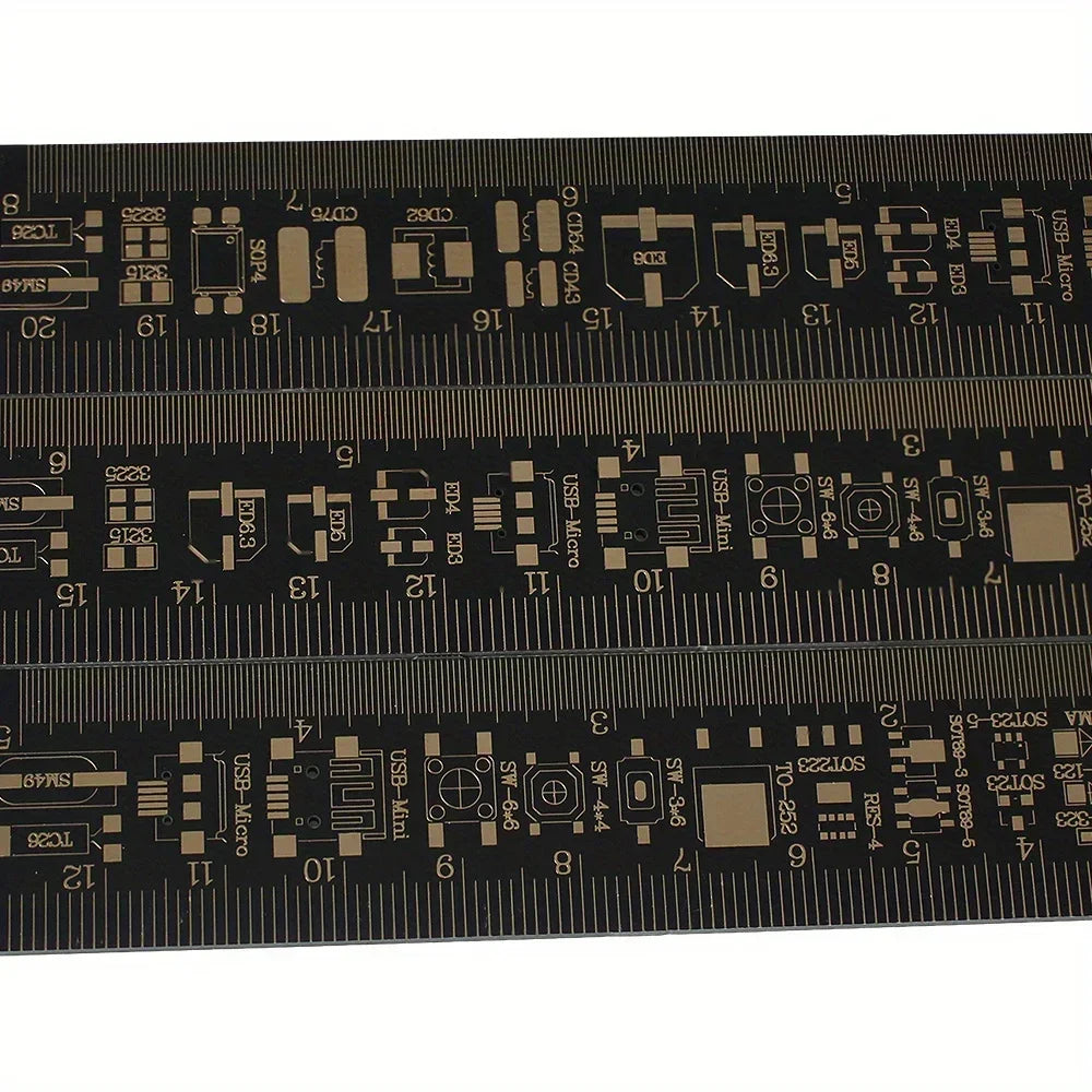 1/3pcs: Multifunctional B-Scale PCB Ruler with Units - Ideal for Engineers, Electronics Enthusiasts, and DIY Projects 15/20/25CM