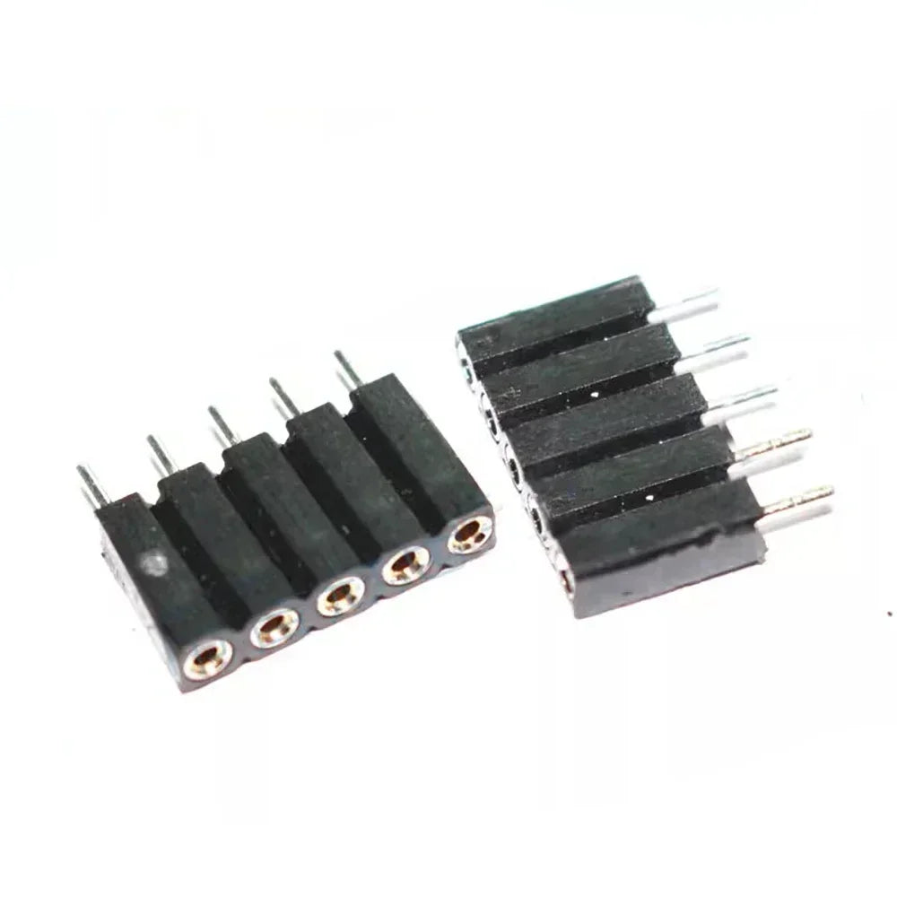10pc 2.54mm PH7 Extra Insulation Dual 2x1-40P Single 1X1-40P PCB IC Crystal Transistor Round Hole Socket Connector Female Header