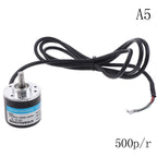 100-600P/R Incremental Photoelectric Rotary Encoder DC 5V-24V Mini Pulse Speed Measuring Sensor
