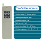 6/8CH Wireless Remote Control Switch AC 220V 100V-265V 10A Relay 6/8 Channels 433MHz Industrial Controller Receiver Transmitter