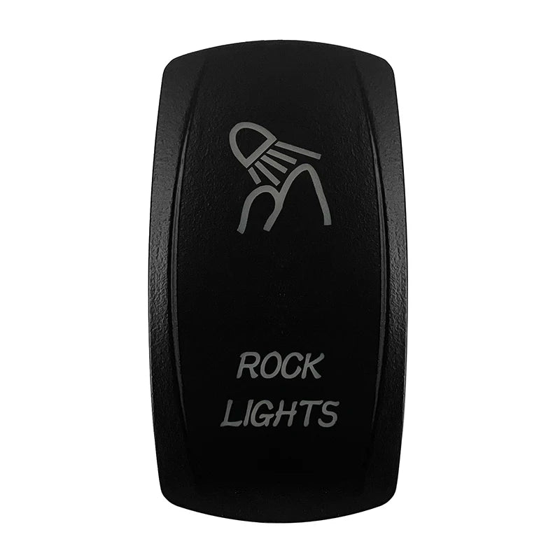 CUSTOM Dual RED Led Laser Etched Rocker Switch ON-OFF ON-OFF-ON (SPST DPDT) for ARB/Carling/NARVA 4x4 Caravan Accessories SUV