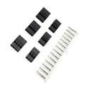 10/50Sets 2.54mm Single Row Dupont Connector 1-10Pin Plastic Housing Plug With Female Crimp Terminals