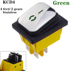 KCD4 on off 30A/250V Heavy Duty 4 pin DPST IP67 Sealed Waterproof T85 Auto Boat Marine Toggle Rocker Switch with LED 12V 220V 30