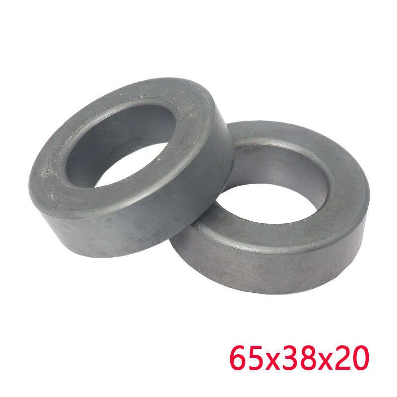 【1PCS】65*38*20mm Ferrite Ring Iron Powder Toroid Cores Black Gray Inductor Ferrite Rings for Power Transformers Inductors