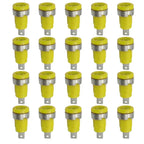 20PCS 4mm Banana Socket Connector 32A Insulated Female Jack 5 Colors Panel Mount Connector for Electrical Connection