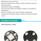 5V 1Bit 3 4Bit 7 8Bit 9 12Bit 16Bit 24Bit 32Bit 64 Bits WS2812 5050 RGB LED Ring Lamp Light + Integrated Drivers For Arduino Diy