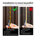 Smart Penetrable Wood COB LED Strip Touch Sensor Light 1-6 PCS 1-3m Black PCB Embedded Cabinet TV Wall Backlight Parallel Lights