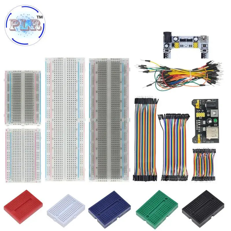 PLR MB-102 MB102 Breadboard 400 830 Point Solderless PCB Bread Board Test Develop Dupont line DIY for arduino laboratory SYB-830