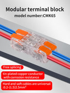 JINH Mini Fast Wiring Cable Connectors Universal Compact Splicing Electrical Conductors 10Pcs Push in Easy Home Terminal Block