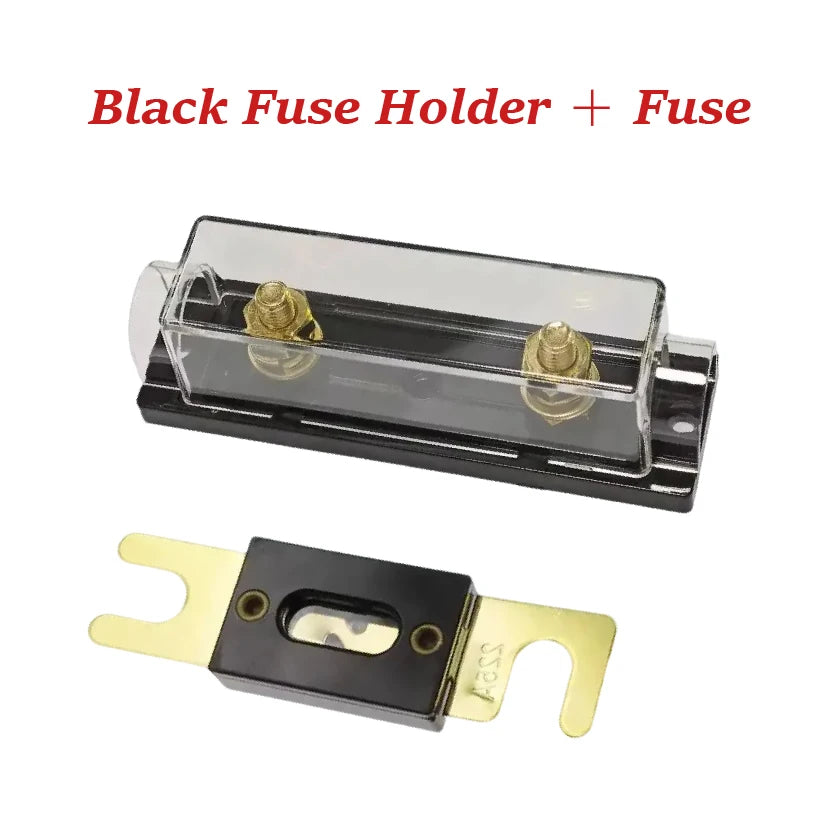 30A-500A Fuses AMP ANL Fuse Holder Bolt-on Automotive Fuse Holders Fusible Link with Fuse