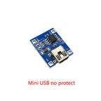1/3/5pcs Type-C Micro Mini USB 5V 1A 18650 TP4056 Lithium Battery Charger Module Charging Board With Protection Dual Functions