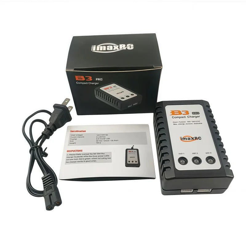 IMAX B3 PRO Lipo Battery Compact Balance Charger 7.4V/11.1V 2S 3S 110-240V Lipo Power Supply Charger EU Plug For RC Model Parts