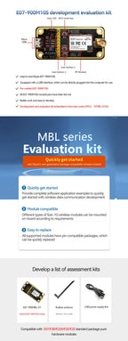 CDSENET E07-900MBL-01 New Generation Test Board E07-900M10S Development Evaluation Kit 850-931MHz CC1101 10dBm