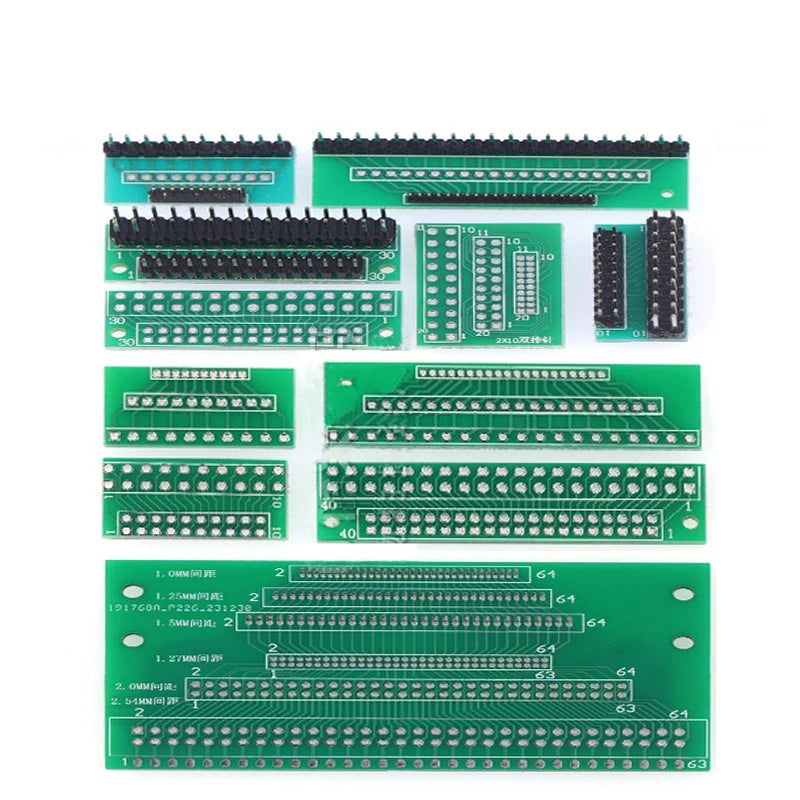 1Pcs 20P 30P 32P 40P Singer 1 Double 2 3 Row 1.0mm 1.25mm 1.5mm 1.27mm 2.0mm 2.54mm Pitch PCB Test Board Converter