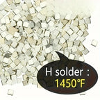 Silver Solder Wire & Sheet for Jewelry Making DIY Ring Bracelet Repair Multi Temp - Professional Easy to Use Soldering Craft Kit