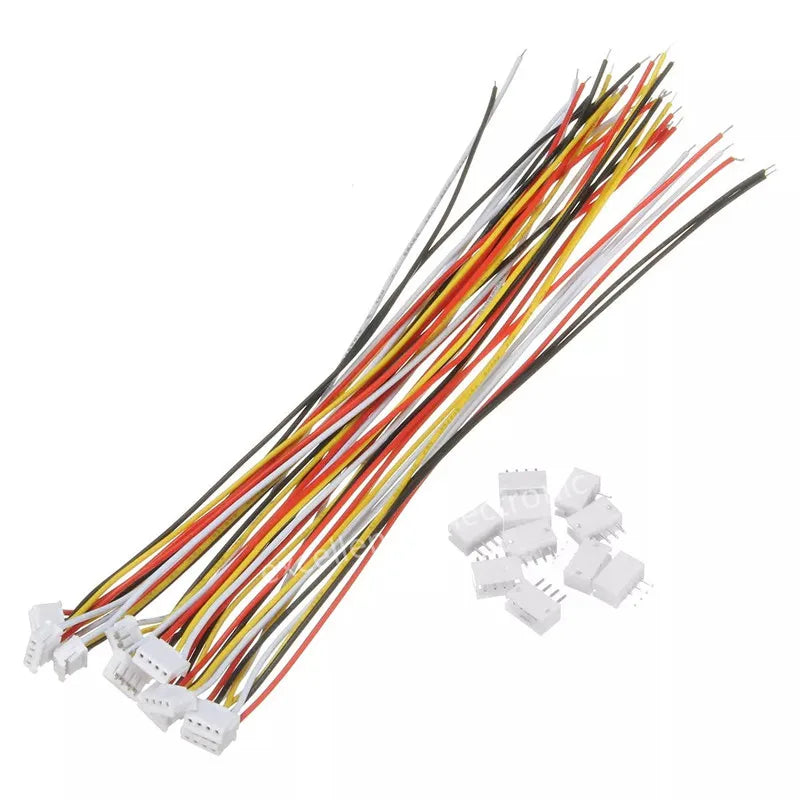 5 Sets JST ZH 1.5mm Micro Connectors 2/3/4/5/6/7/8/9/10/12 Pin with 100mm Pre-soldered Wires