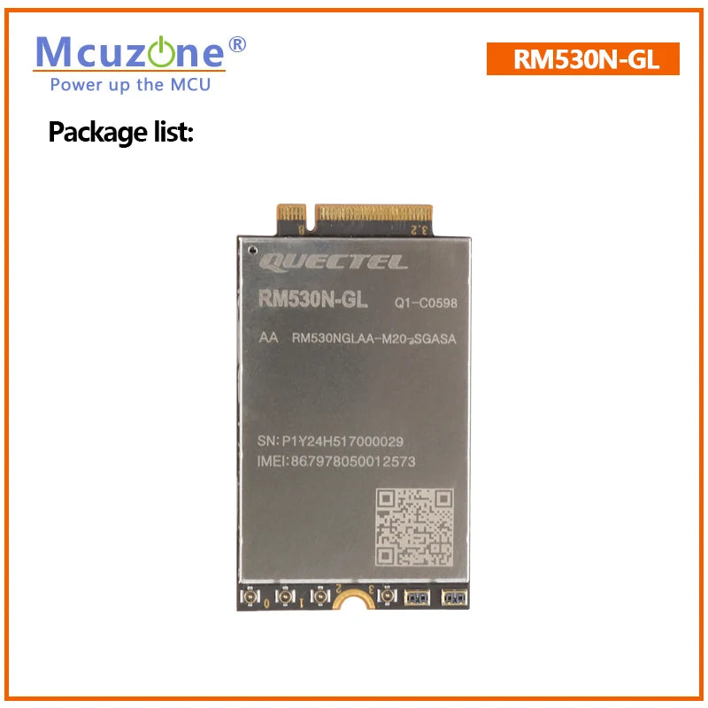 Original Quectel RM530N-GL 5G 4G 3G LTE-A Multi-mode Sub-6G MMWave M.2 Module Multi-constellation GNSS Receiver 3GPP R16