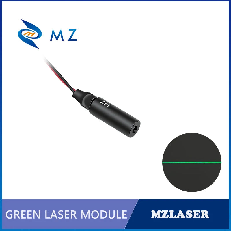 New Economical Compact Green Line Laser Diode Module 520nm D7mm 0.5mW 1mW 5mW 3V Industrial Grade for Woodworking Machinery