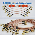 SMA to SMA Cable Male to Male Connector Antenna extension jumper RF cable Pigtail Adapter Cable RG316 For WIFI 3G 4G GSM Antenna