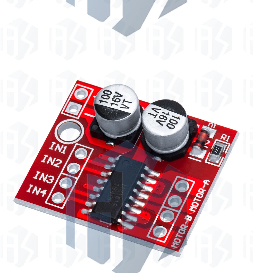 L298N Dual H-Bridge Motor Driver Module - PWM Speed Control & Direction Reversal for DC Motors (5V-35V)