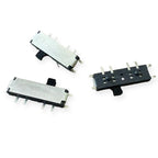 30PCS MSK-12C03-07 Small Toggle Switch With Positioning Column H1.5mm 8-Pin 3-Position DC12V Patch Side Press Type Power Switch