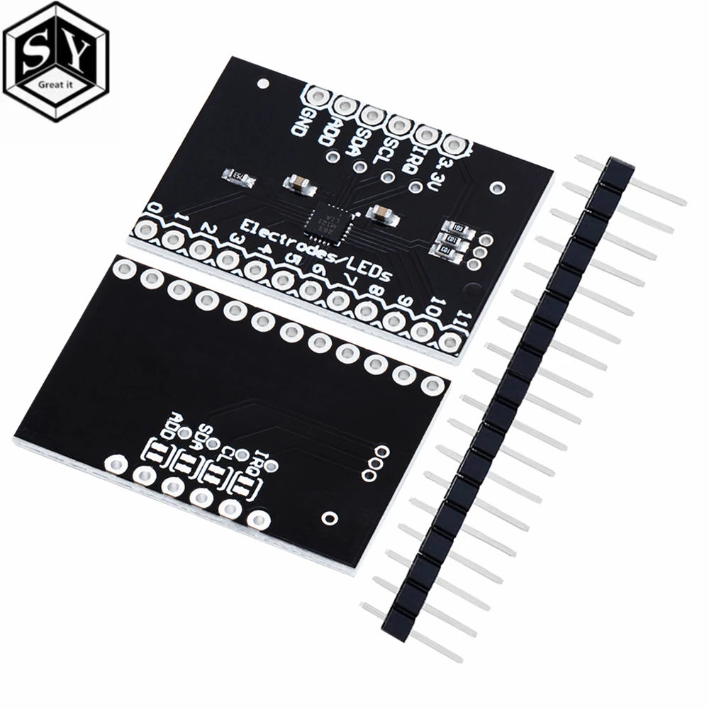 MPR121 V12 I2C Capacitive Touch Sensor Breakout Board for Arduino Compatible Keyboard Development Module