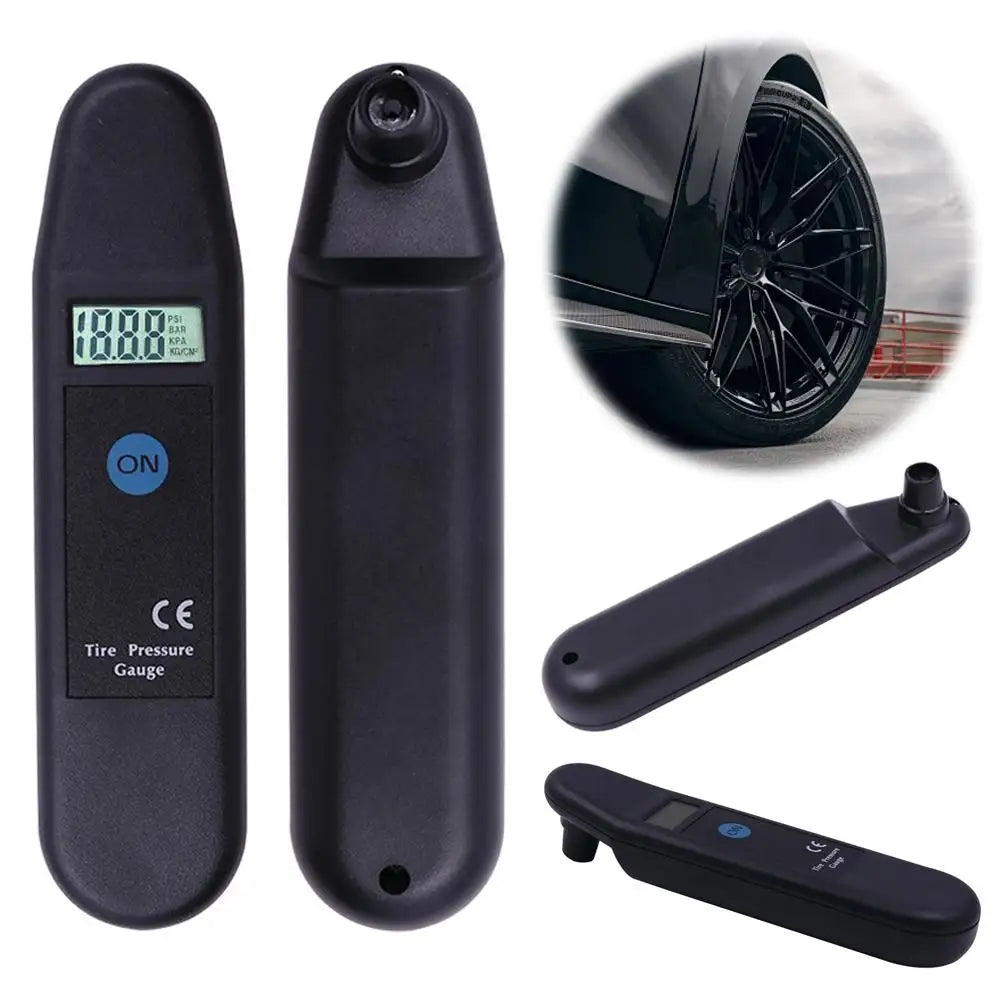 Digital Auto Tire Tyre Air Pressure Gauge Meter LCD Display Manometer Barometers Tester PSI/KPA/BAR/KG/CM2 Detector for Car