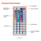 5V Bluetooth RGB LED Neon Strip Light 1M 2M 3M 3AA Battery Box 17Key 24key 44key Remote Control 108Leds/M Waterproof Room Decor