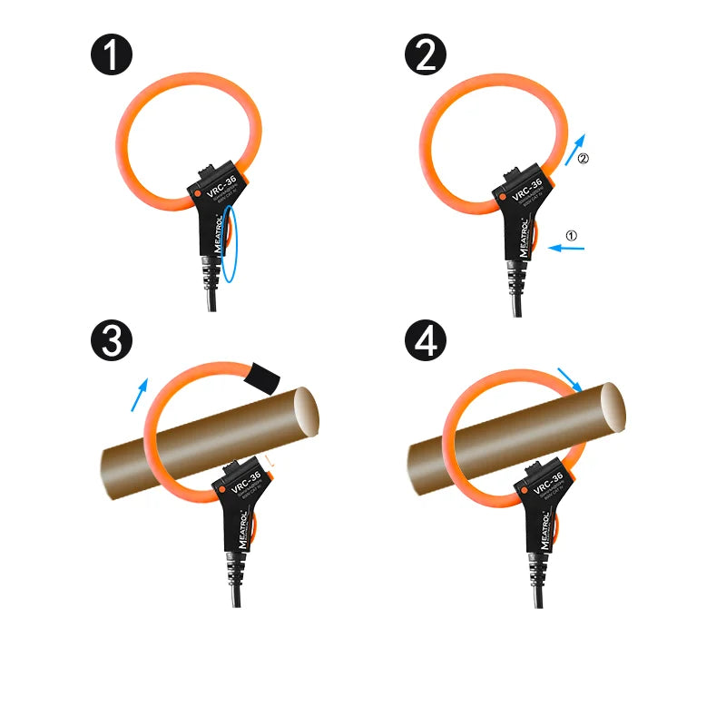 2026 NEW IP67 Waterproof VRC Rogowski Coil - 0.2% Class Accuracy & 1Hz-20kHz Bandwidth