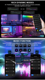 RGB-IC COB LED Strip with Tuya Wifi Controller 2.4G Remote Alexa Google Home Rainbow Color Addressable LED Tape 10m 20m 25m Kit