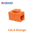 Blue RJ45 Connector RJ45 Keystone Jack Cat6 RJ45 Extension Coupler Ethernet Network LAN Cat 6 Coupler Jacks Extend Adapter Black