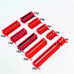 10Pcs Micro Match Red IDC Connector 2.54mm Wire to Board Micro Match IDC 4P 6P 8P 10P 12P 14P 16P 20P 24P 26P