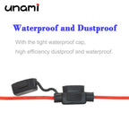 Waterproof Fuse Holder 32V Mini Small Medium 18/1614/12/10AWG and Blade Fuse 1A 2A 3A 5A 7.5A 10A 15A 20A 25A 30A 35A 40A 50A