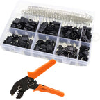 570pcs 2 3 4 5 Pin Pitch 2.54mm SM JST Male and Female Wire Connector Housing Adapter Crimp Terminal with SN28B Plier