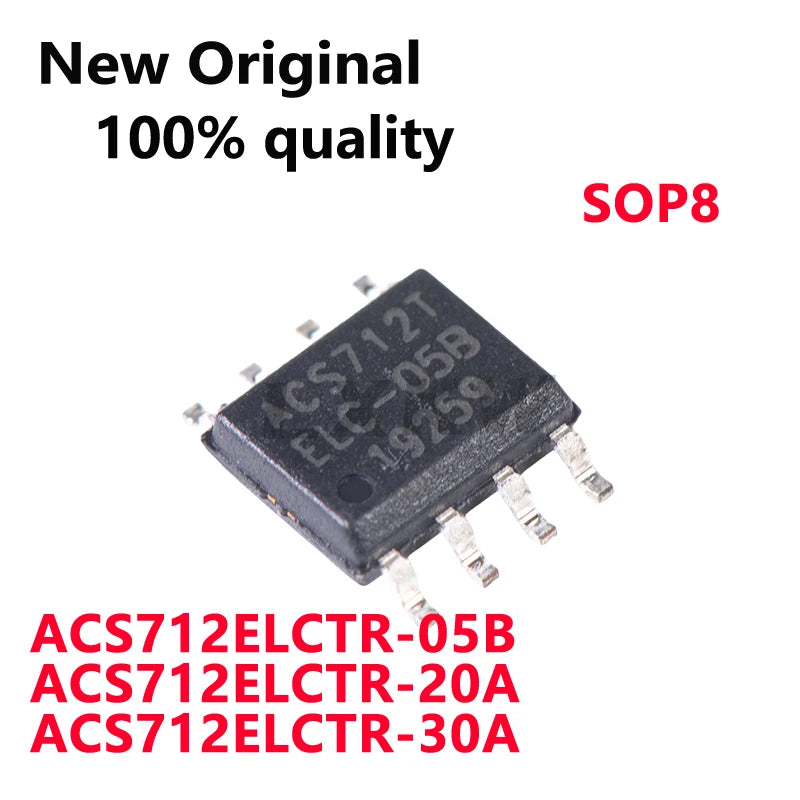 10/PCS New Original ACS712ELCTR-05B ACS712ELCTR-20A ACS712ELCTR-30A SOP8 Current sensor In Stock
