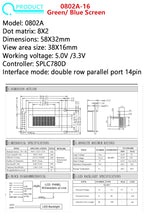 Module Blue Green Screen For Arduino 0802 1602 2004 12864 LCD Character UNO R3 Mega2560 Display PCF8574T IIC I2C Interface