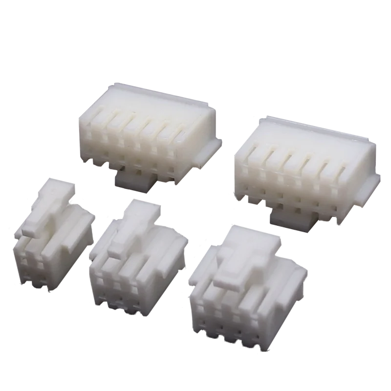50Pcs Micro Mini PHB 2.0mm Double Row Buckle Plastic Shell 2x2P 2x3P 2x4P 2x5P 2x6P 2x7P 2x8P 2x10P Female Housing Connector