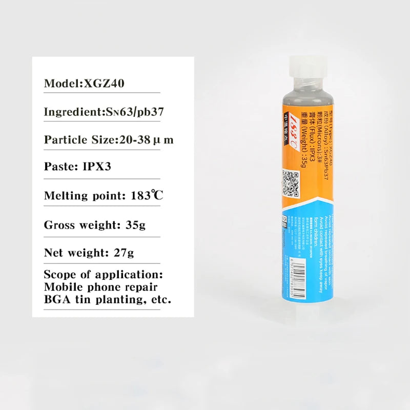 MECHANIC 183℃ Solder Tin Paste Sn63/Pb37 BGA Reballing Welding Flux Soldering Cream for Mobile Phone IC CPU SMD PCB Rework Tools