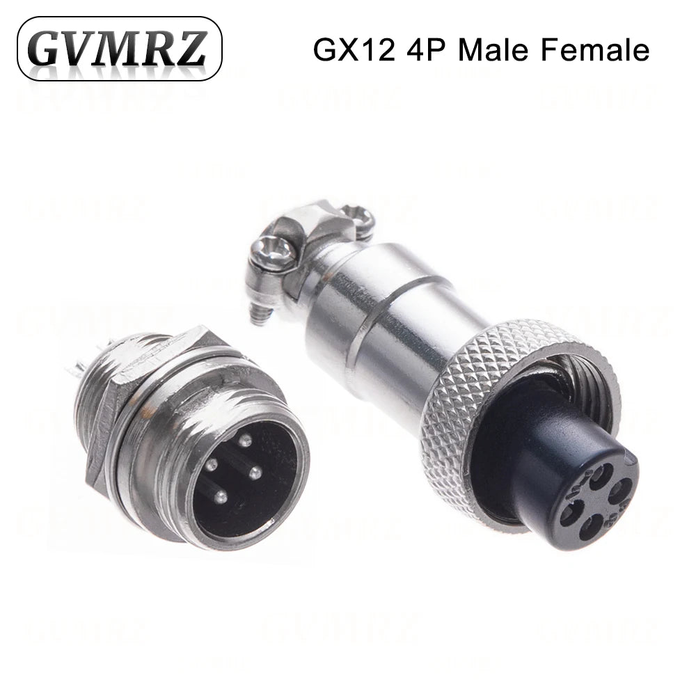 GX12 2 3 4 5 6 Pin Docking Aviation Plug Socket Waterproof Circular Connector