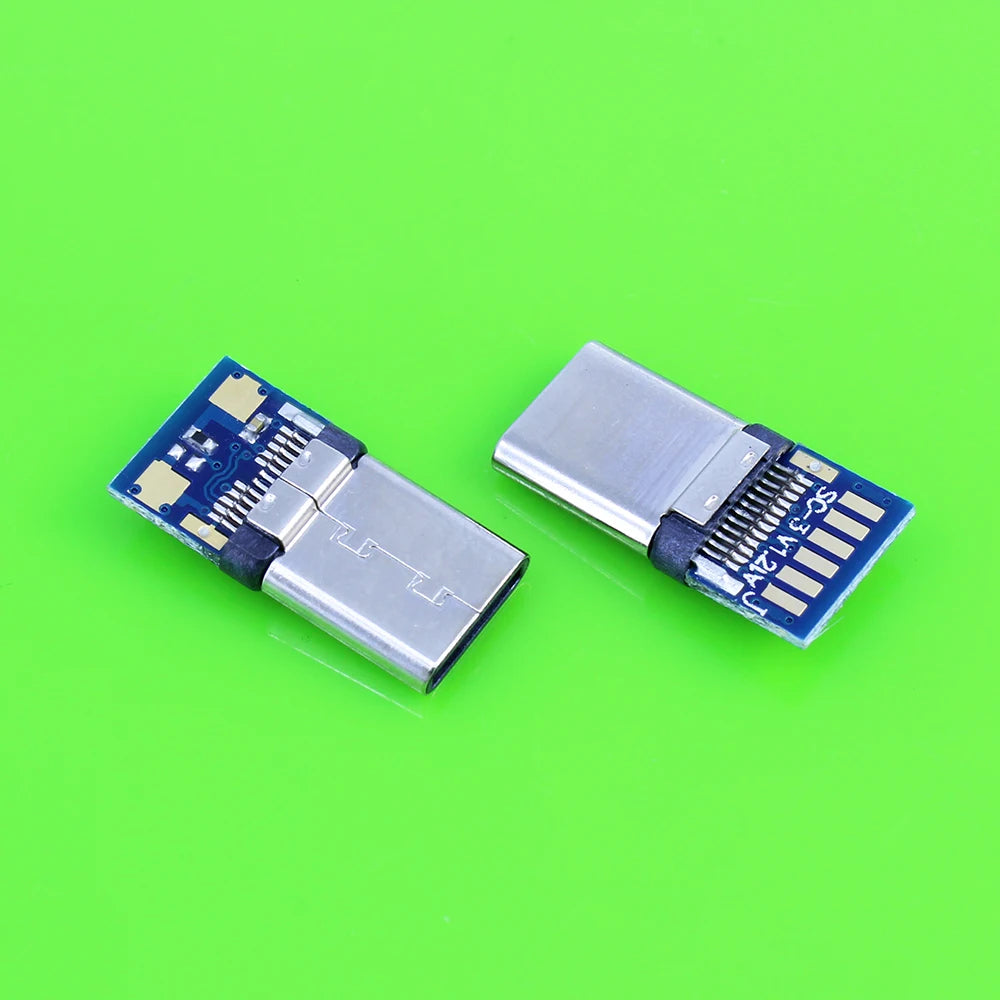 10pcs USB 3.1 Type-C Connector 24 Pins Male / Female Socket Receptacle Adapter to Solder Wire & Cable 24 Pins Support PCB Board