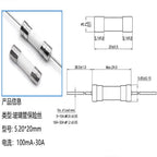 10PCS 5*20mm Fast Break Ceramic Fuse Slow Blow Tube Fuse With a pin 5X20MM 250V 0.5A 1A 2A 3A 4A 5A 6A 7A 8A 10A 12A 15A 20A 25A