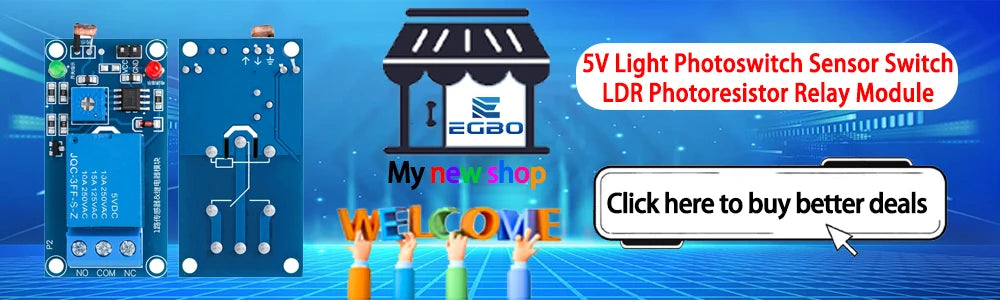 5V  Light Photoswitch Sensor Switch LDR Photoresistor Relay Module Light Detection Photosensitive Sensor Board For Arduino