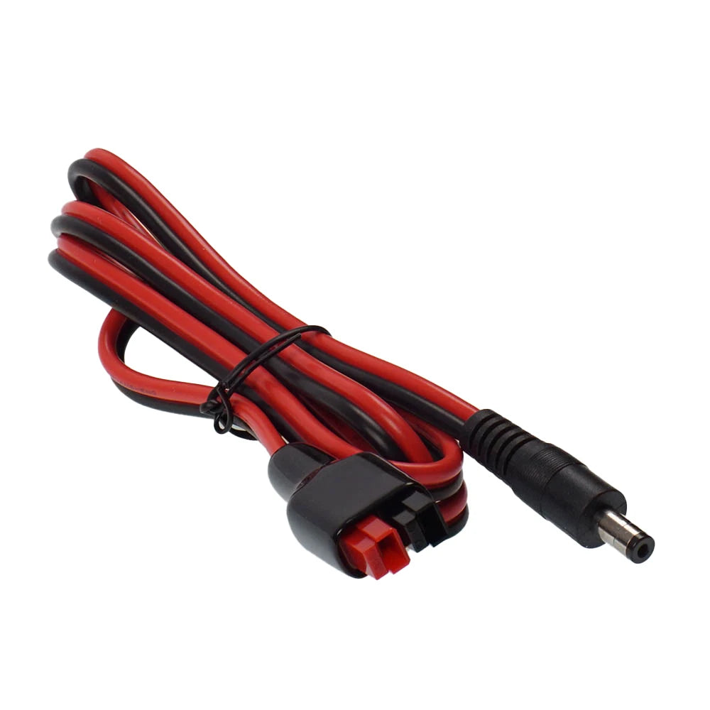 1m cable 5.5mm x 2.1mm male DC to Anderson Connector Solar Charging  14AWG  Power Plug  For Portable Generator Solar Panel