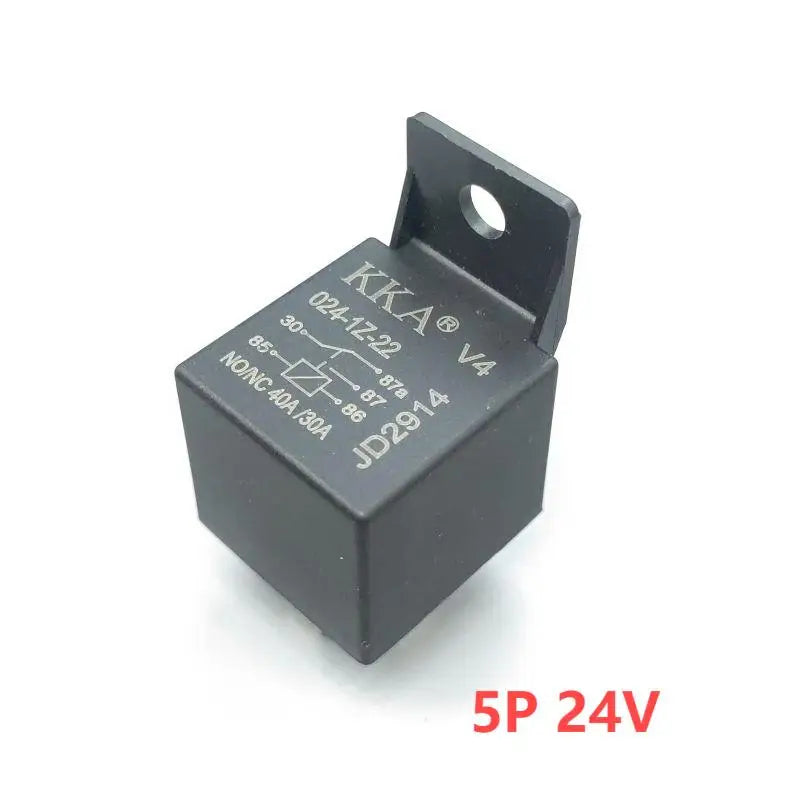 Waterproof Automotive Relay 12V 24V 4PIN 5Pin 40A with Black Red Copper Terminal Car Auto Relay Socket SPDT Harness Cable