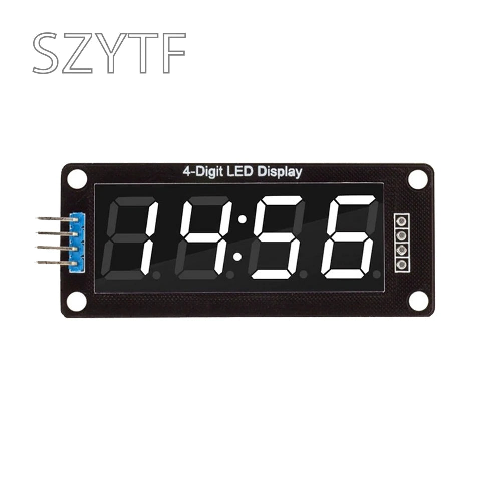 TM1637 0.56 Inch 4-Digit 6-Bit 7-Segment Digital Tube Clock Module With Double Dots For Arduino