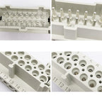 High Base Rectangular Heavy Duty Connectors 4 6 8 10 16 20 24 32 48 Core Pins 16A Waterproof Aviation Plug Top Side Outlet