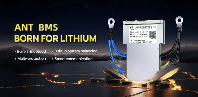 ANT Smart BMS 10-32S 72V 84V 96V BMS 120V High Voltage LiFePO4 Li-ion BMS for Electric Motorcycle with Bluetooth