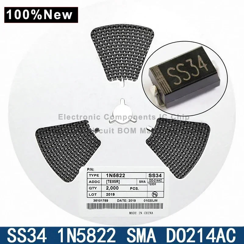 500pcs IN4001 DIODE SMA M1 1N4001 SMD 1A 50V Rectifier Diode