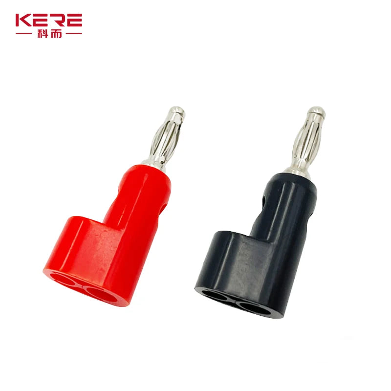 40pcs/4mm Adaptor Electrical Connecting Bending L Shape Banana Jack Plug Socket for Binding Post Test Terminal Connector